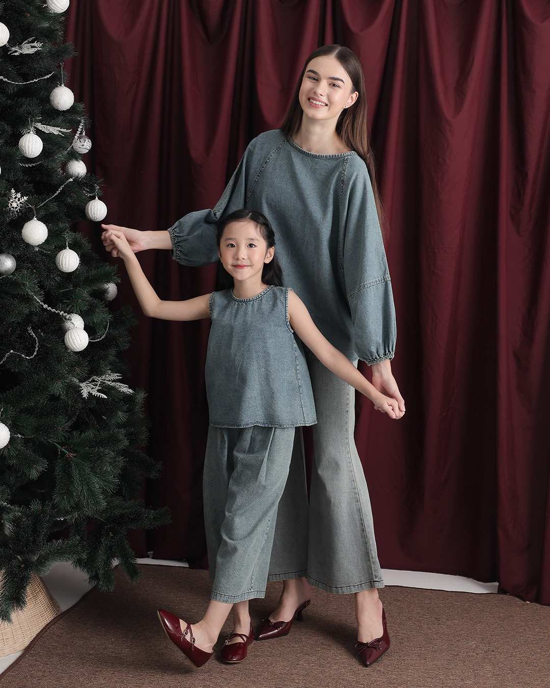 Kenny Pants Kids | Denim Kulot Anak Perempuan | Usia 1-8 Tahun | Celana Jeans Panjang 3/4 Anak | Fashion Anak | TutuKids