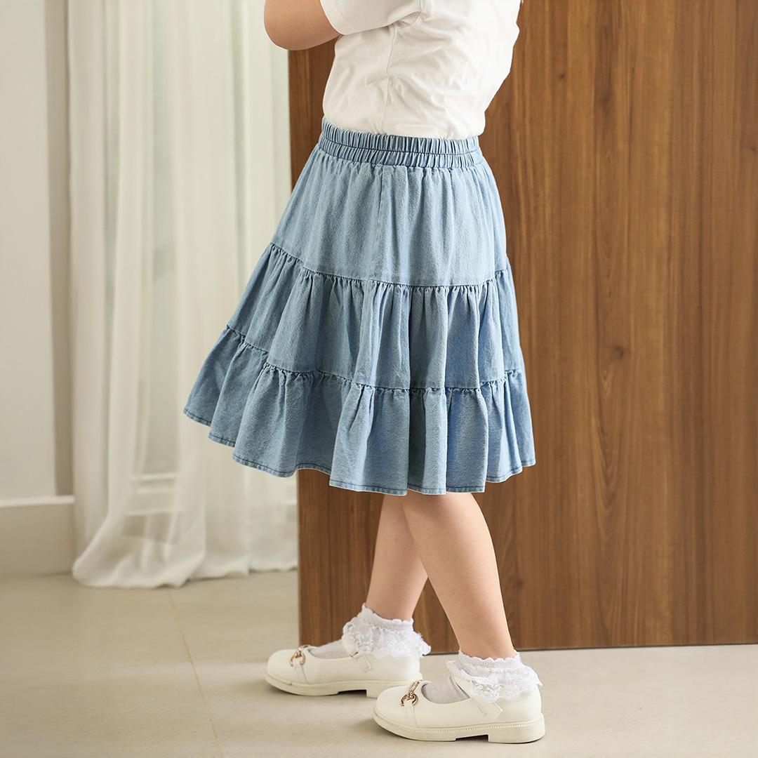 Myra Skirt Kids | Rok Ruffle Anak Perempuan | Usia 1-10 Tahun | Bawahan Anak Perempuan | Fashion Anak | TutuKids