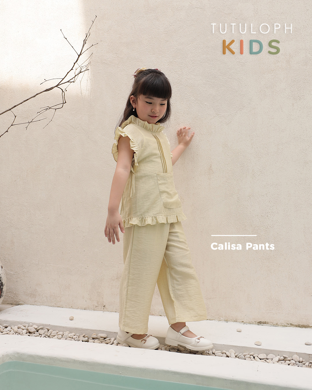 Calisa Pants Kids | Celana Panjang Anak Perempuan | Usia 1-10 Tahun | Bawahan Anak Perempuan |  Fashion Anak | TutuKids