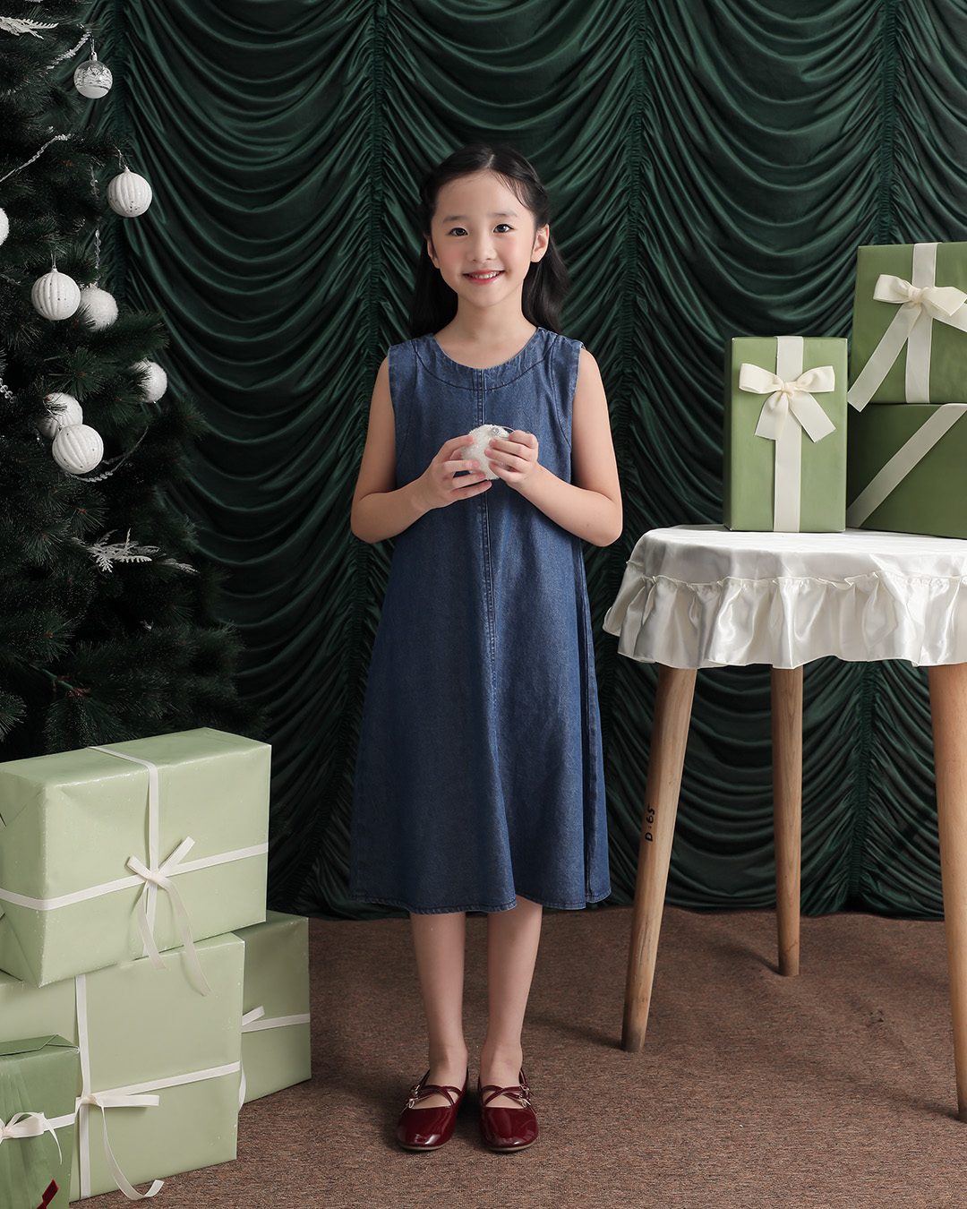 Alice Dress Kids | Dress Resleting Belakang Denim Anak Perempuan | Usia 1-8 Tahun | Dress Anak Perempuan | Fashion Anak | TutuKids
