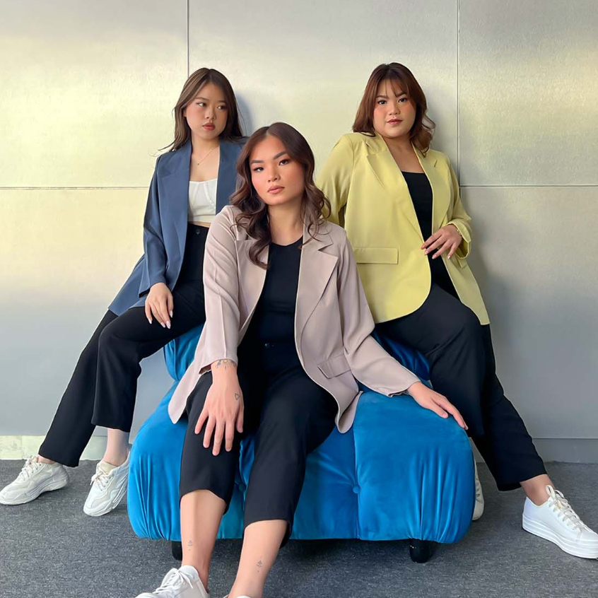 [Tutuloph] Ruby Blazer|Semi Formal Casual Blazer | Fashion Wanita Normal Jumbo Bigsize