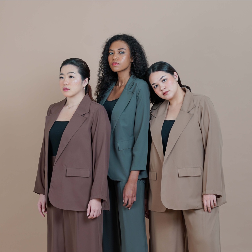 [Tutuloph] Ruby Blazer|Semi Formal Casual Blazer | Fashion Wanita Normal Jumbo Bigsize