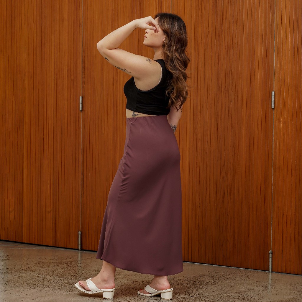 [Tutuloph] Kayesa Long Skirt | Rok Panjang Mermaid Skirt Wanita Pinggang Karet – Fit to Big Size | Rok Elegan & Nyaman untuk Look Feminim & Stylish