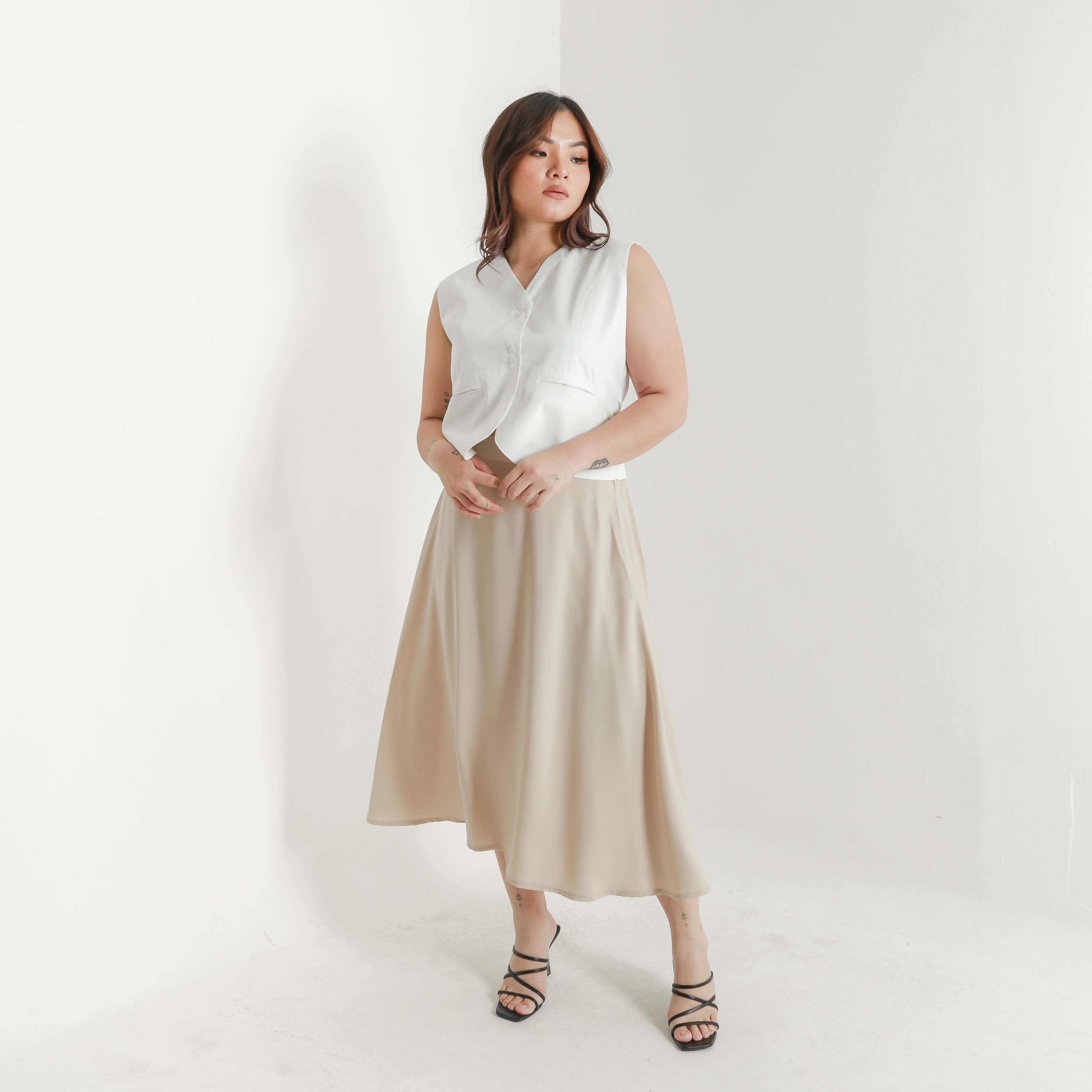 [Tutuloph] Jovie Skirt  | Tutuloph | Rok Midi Wanita | Fashion Wanita Jumbo Normal Bigsize
