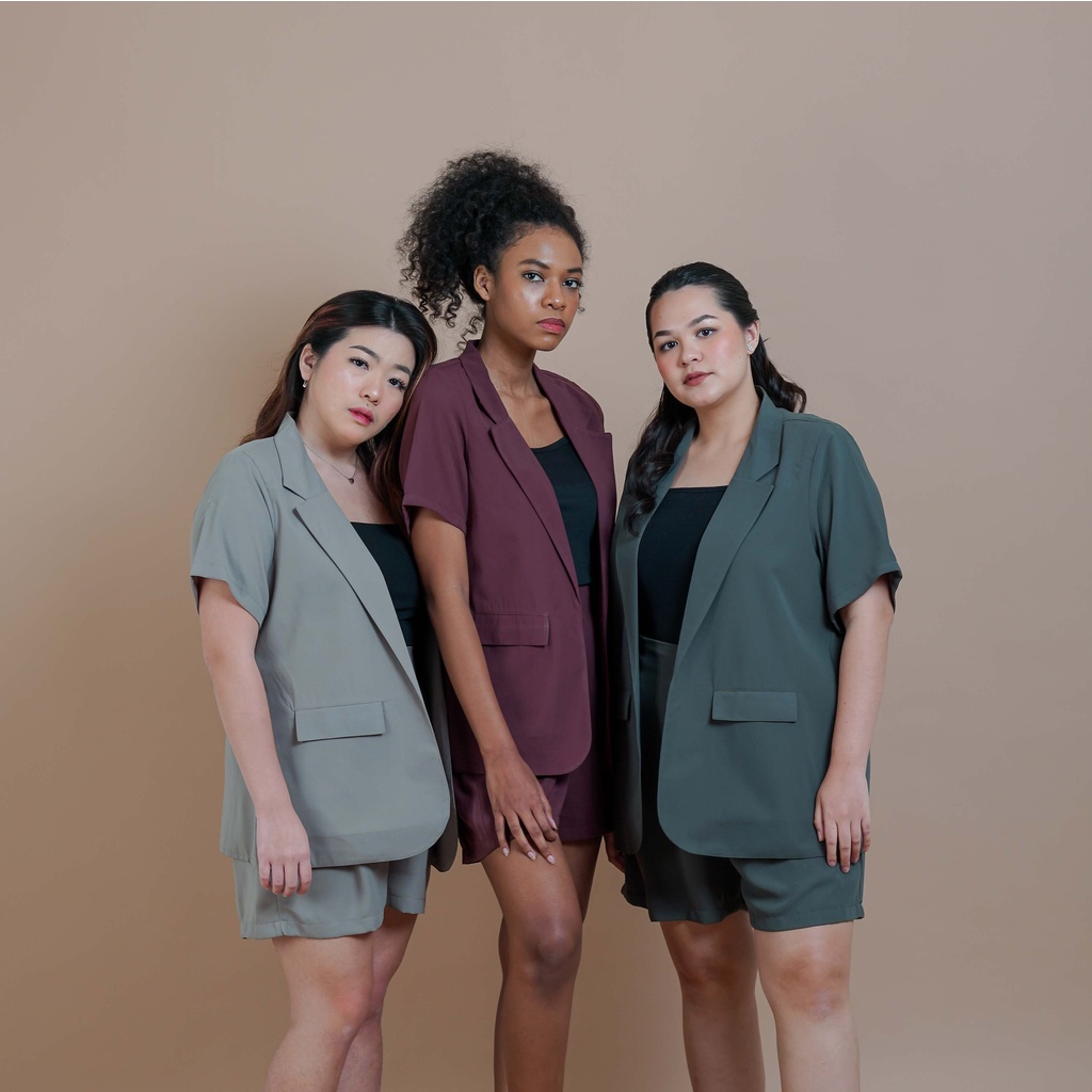 [Tutuloph] Cassi Blazer | Semi Formal Casual Blazer | Women Fashion Wanita Normal Jumbo Bigsize
