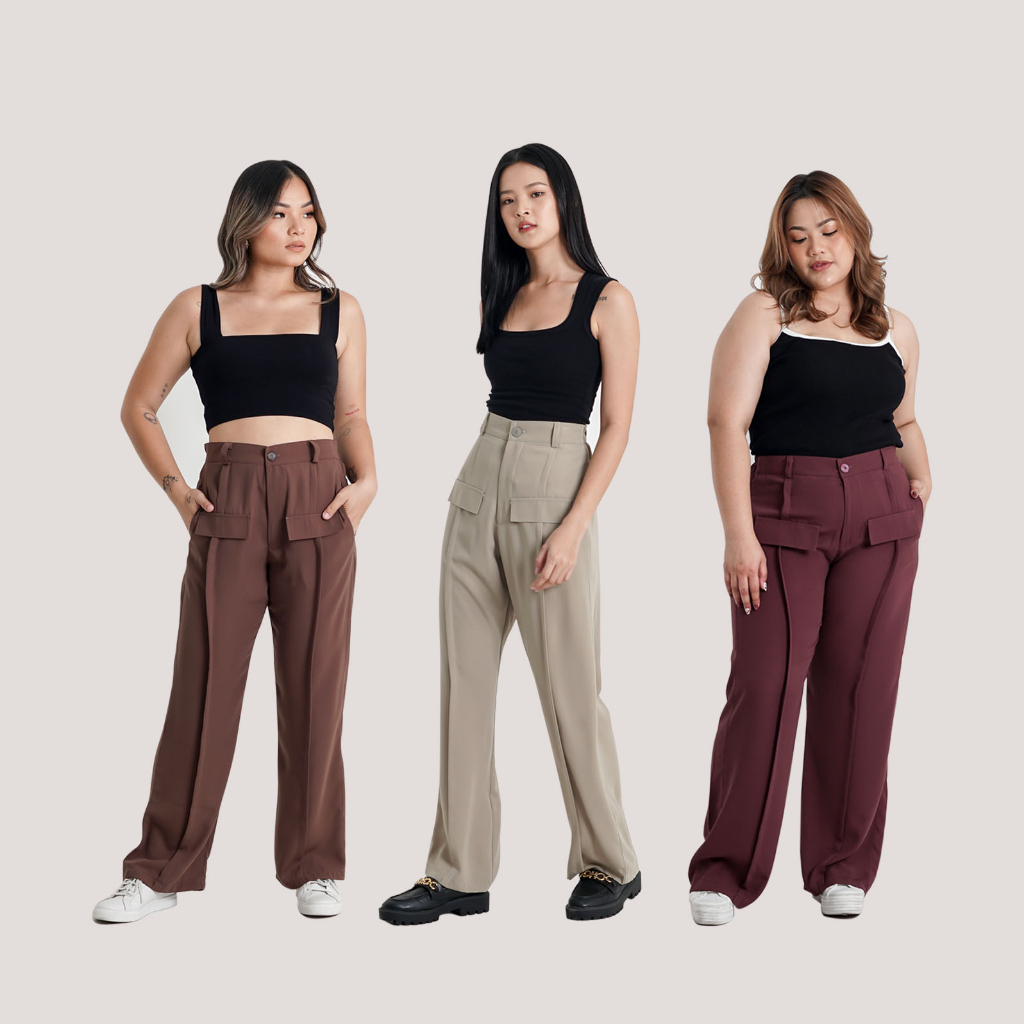 [Tutuloph] Rio Pants | Celana Panjang Casual Pants | Fashion Wanita Jumbo Normal Bigsize