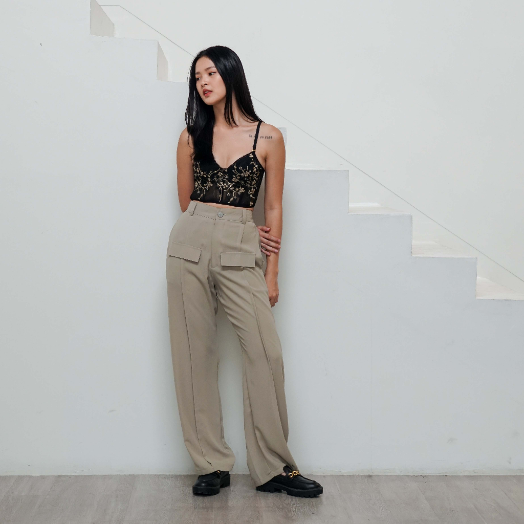 [Tutuloph] Rio Pants | Celana Panjang Casual Pants | Fashion Wanita Jumbo Normal Bigsize