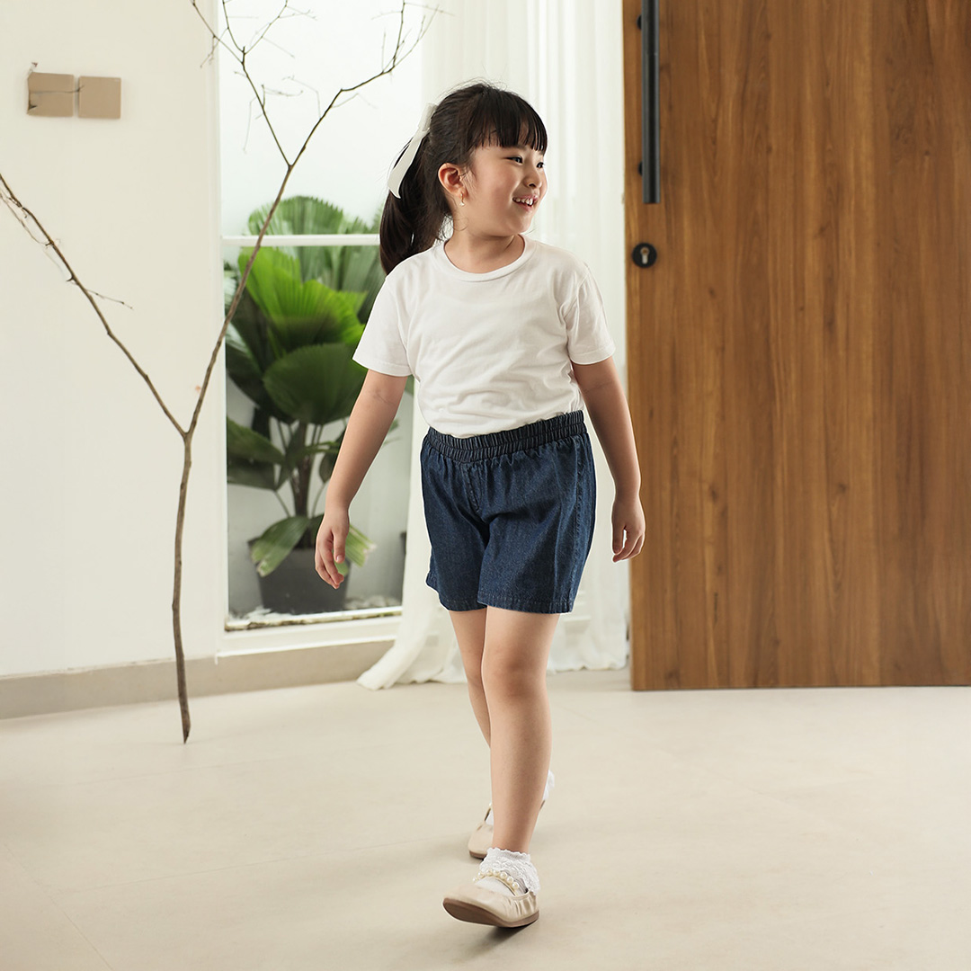 Ava Short Pants Kids | Denim Short Pants Anak Perempuan | Usia 1-8 Tahun | Celana Jeans Pendek Anak | TutuKids