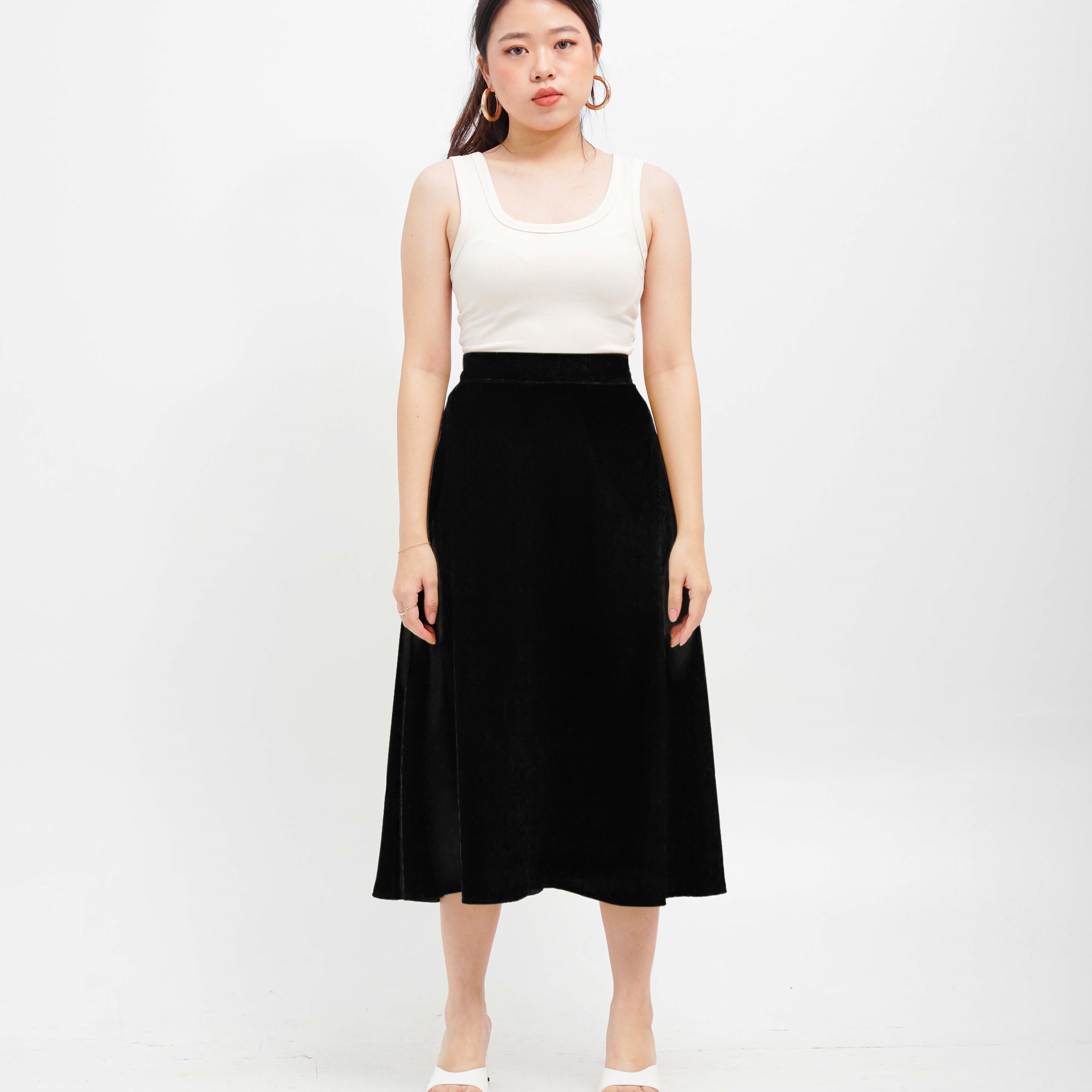 [Tutuloph] Jovie Skirt  | Tutuloph | Rok Midi Wanita | Fashion Wanita Jumbo Normal Bigsize