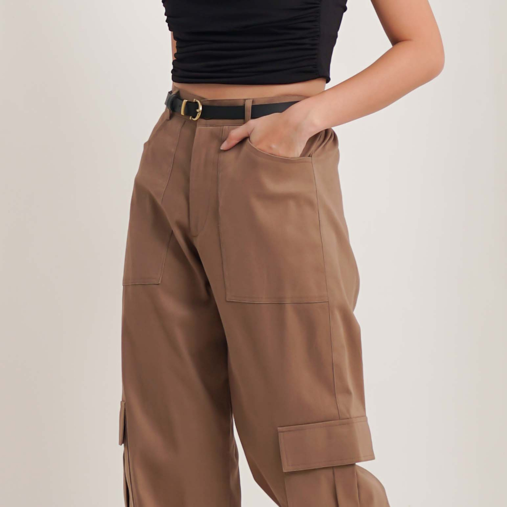 [Tutuloph] Nara Pants  | Cargo Long Pants | Celana Panjang Kargo Fashion Wanita Jumbo Normal Bigsize