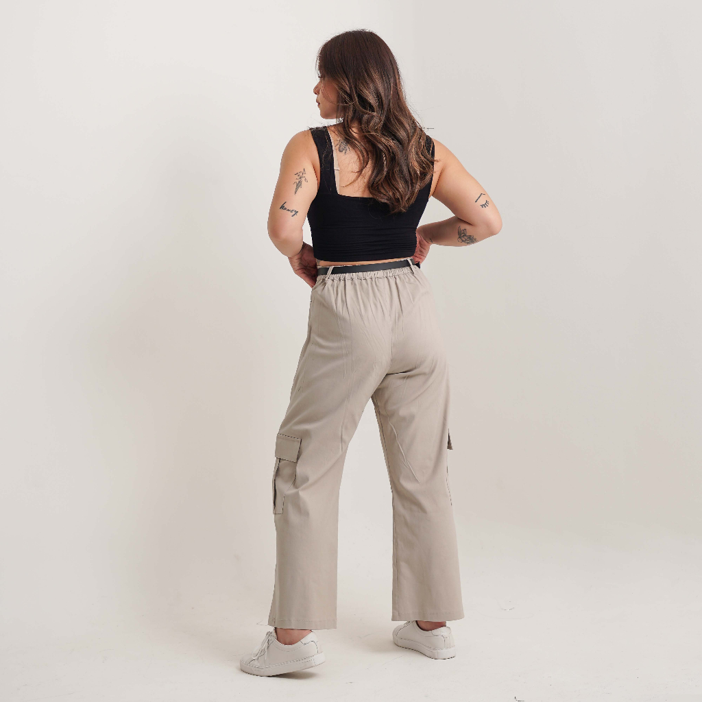 [Tutuloph] Nara Pants  | Cargo Long Pants | Celana Panjang Kargo Fashion Wanita Jumbo Normal Bigsize