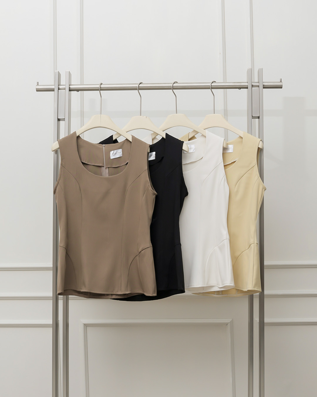 [Tutuloph] Maisy Tank Top | Atasan Sleeveless Round Neck | Tanktop Wanita Casual Elegan Big Size