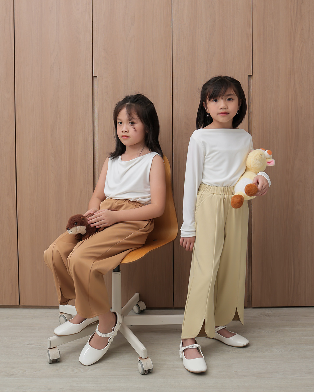 Remi Pants Kids | Celana Panjang Wide Leg Anak Perempuan | Bawahan Kulot Anak Casual Pinggang Karet | Usia 1-8 Tahun | TutuKids