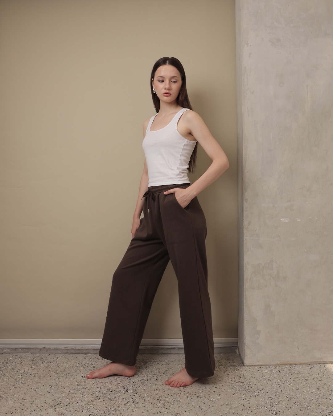 [Tutuloph] Amari Sweat Pants | Celana Panjang Wanita Kasual Karet | Casual Loose Baggy Normal Bigsize