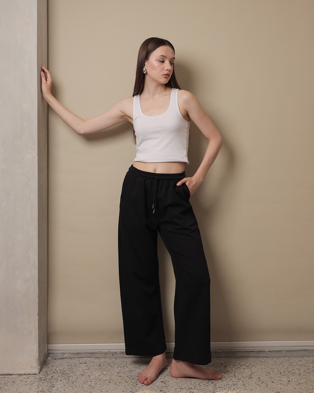 [Tutuloph] Amari Sweat Pants | Celana Panjang Wanita Kasual Karet | Casual Loose Baggy Normal Bigsize