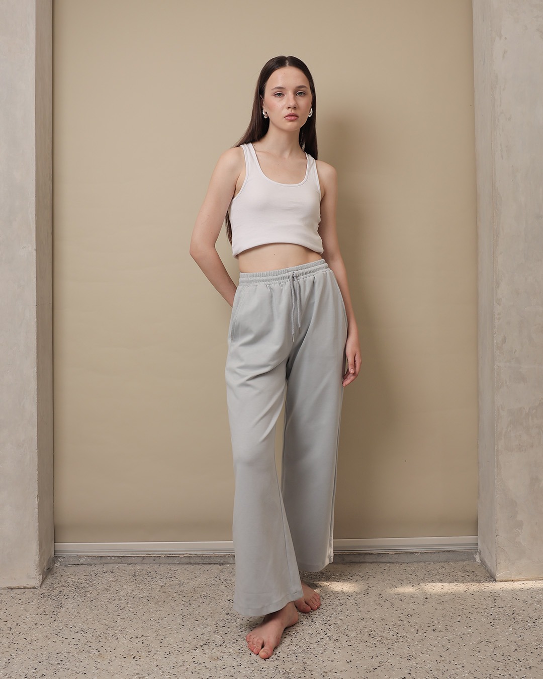 [Tutuloph] Amari Sweat Pants | Celana Panjang Wanita Kasual Karet | Casual Loose Baggy Normal Bigsize