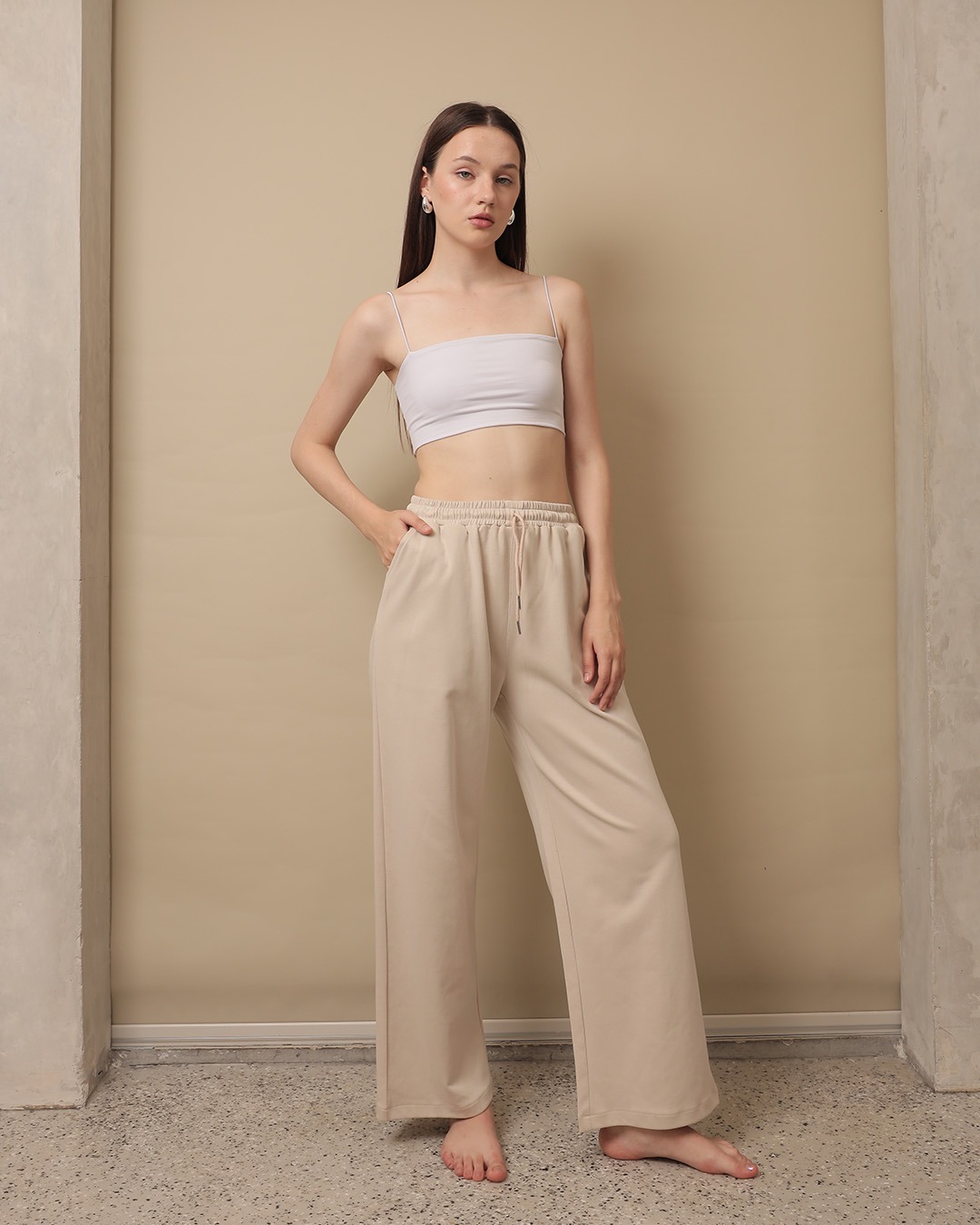[Tutuloph] Amari Sweat Pants | Celana Panjang Wanita Kasual Karet | Casual Loose Baggy Normal Bigsize