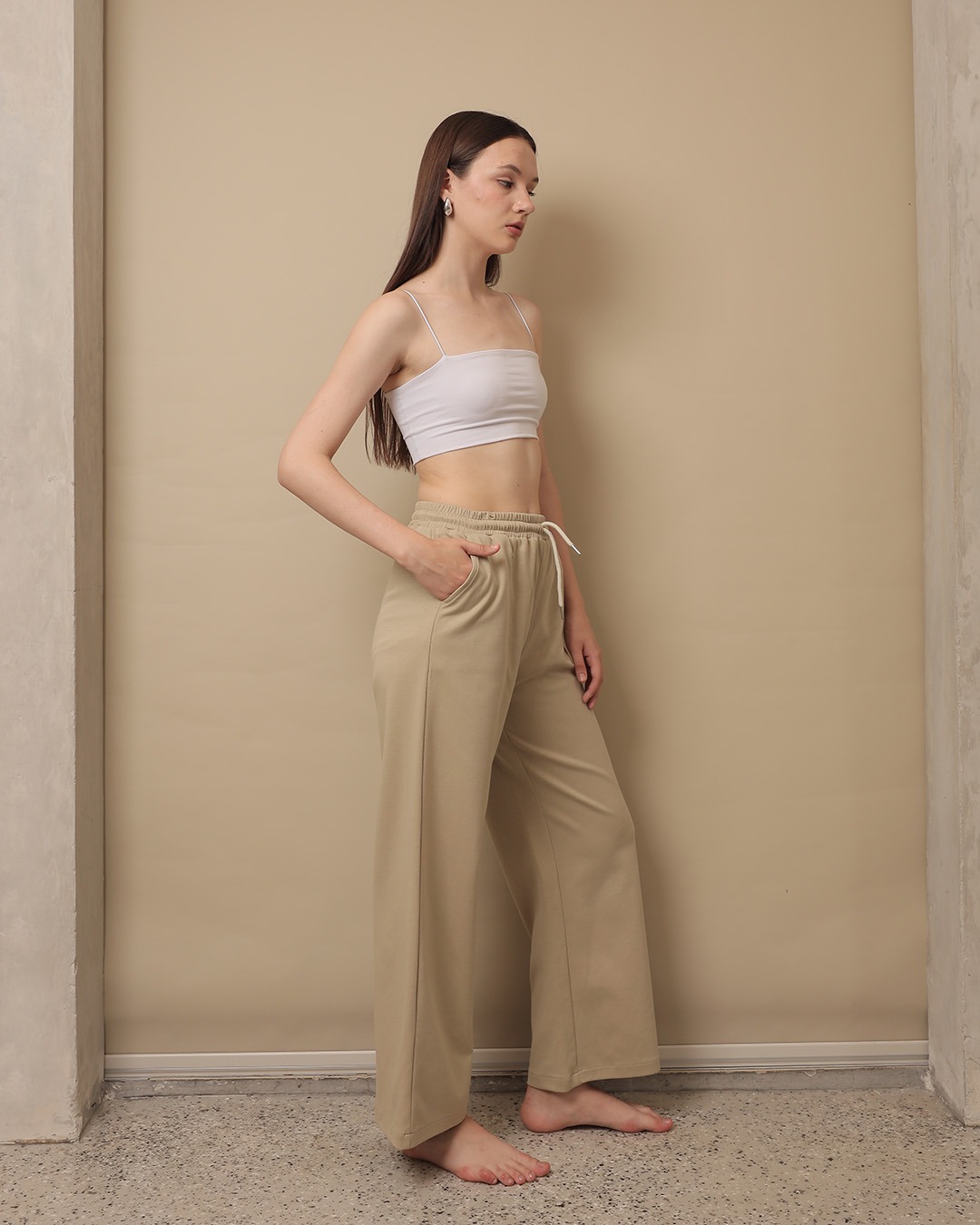 [Tutuloph] Amari Sweat Pants | Celana Panjang Wanita Kasual Karet | Casual Loose Baggy Normal Bigsize