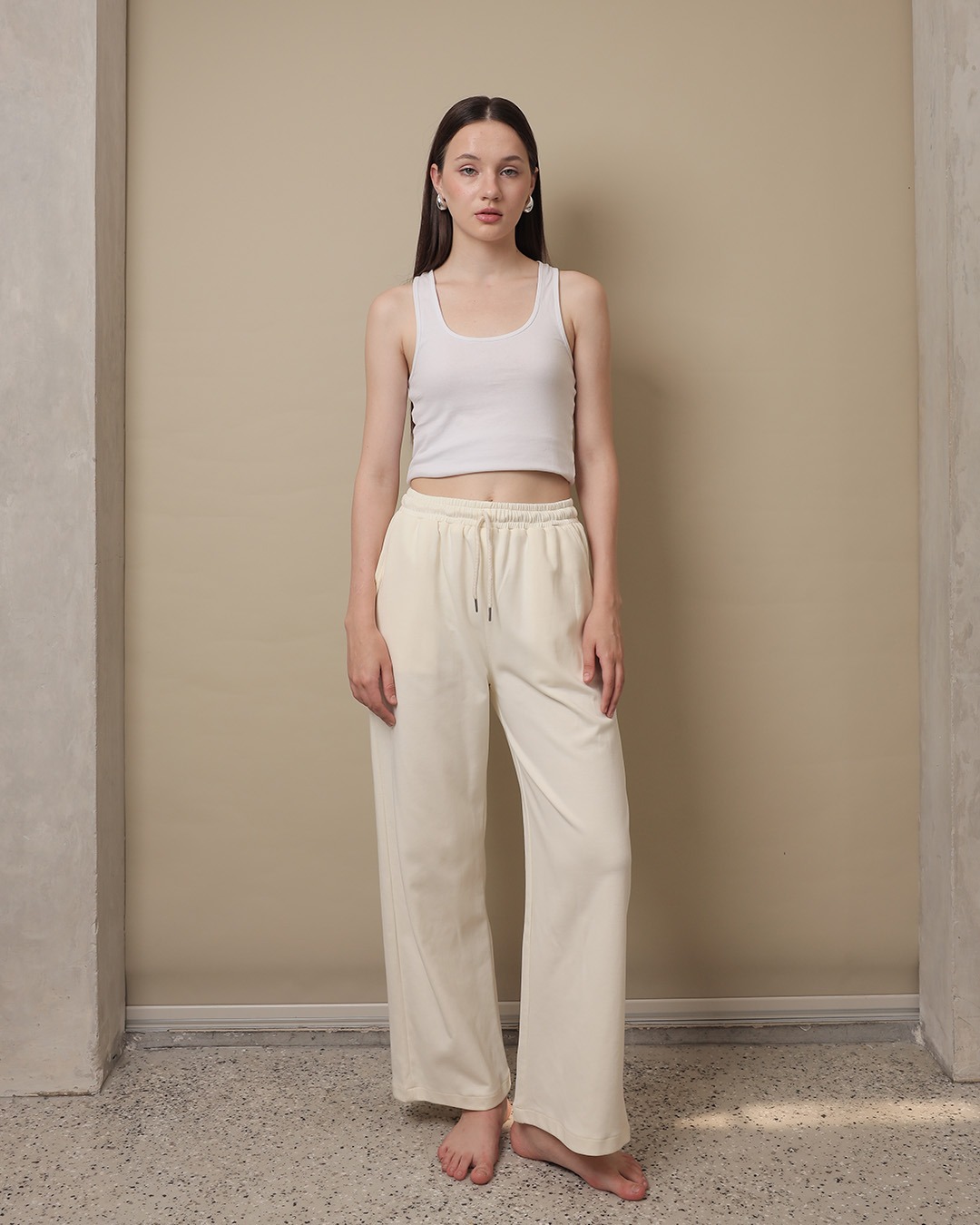 [Tutuloph] Amari Sweat Pants | Celana Panjang Wanita Kasual Karet | Casual Loose Baggy Normal Bigsize