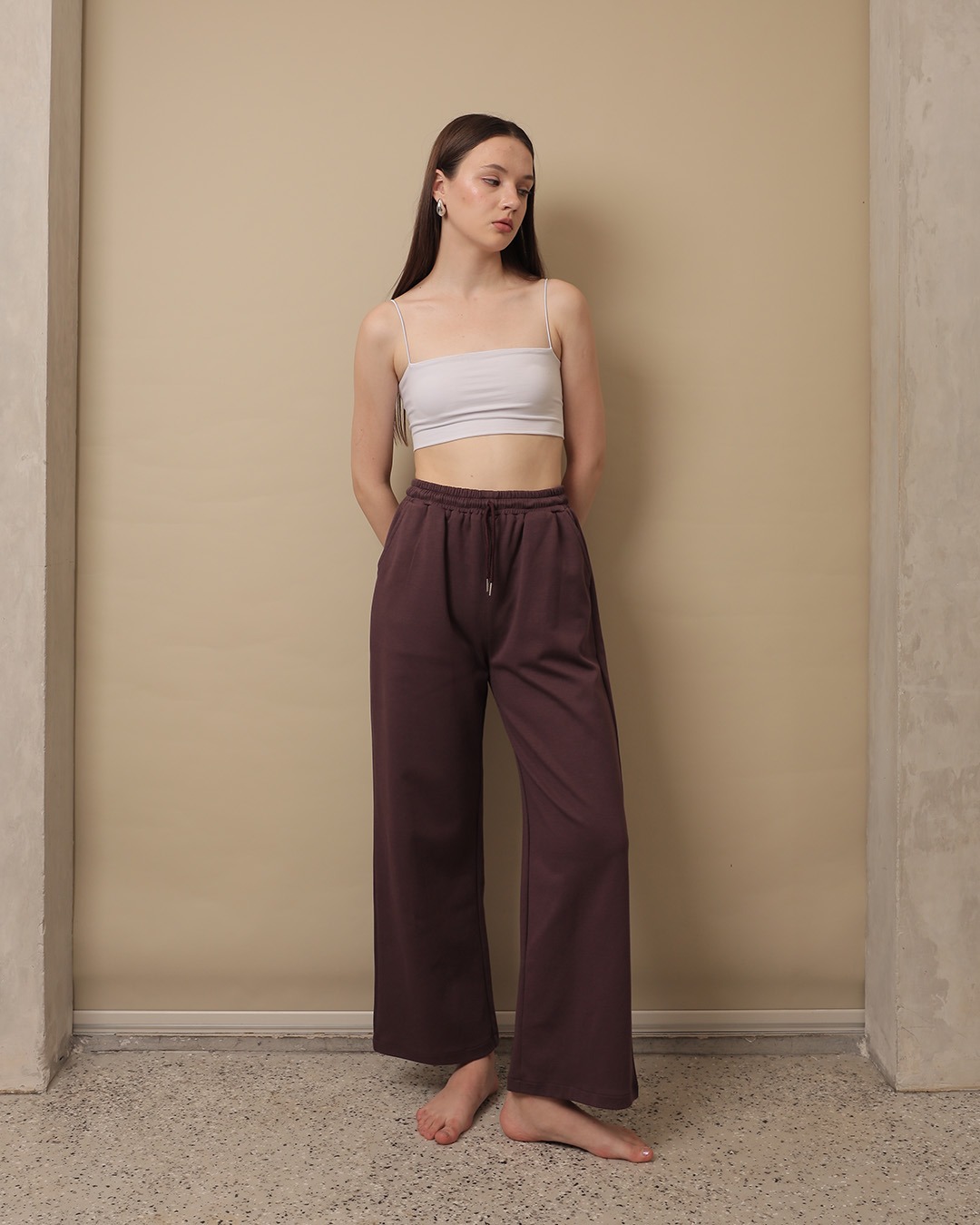 [Tutuloph] Amari Sweat Pants | Celana Panjang Wanita Kasual Karet | Casual Loose Baggy Normal Bigsize