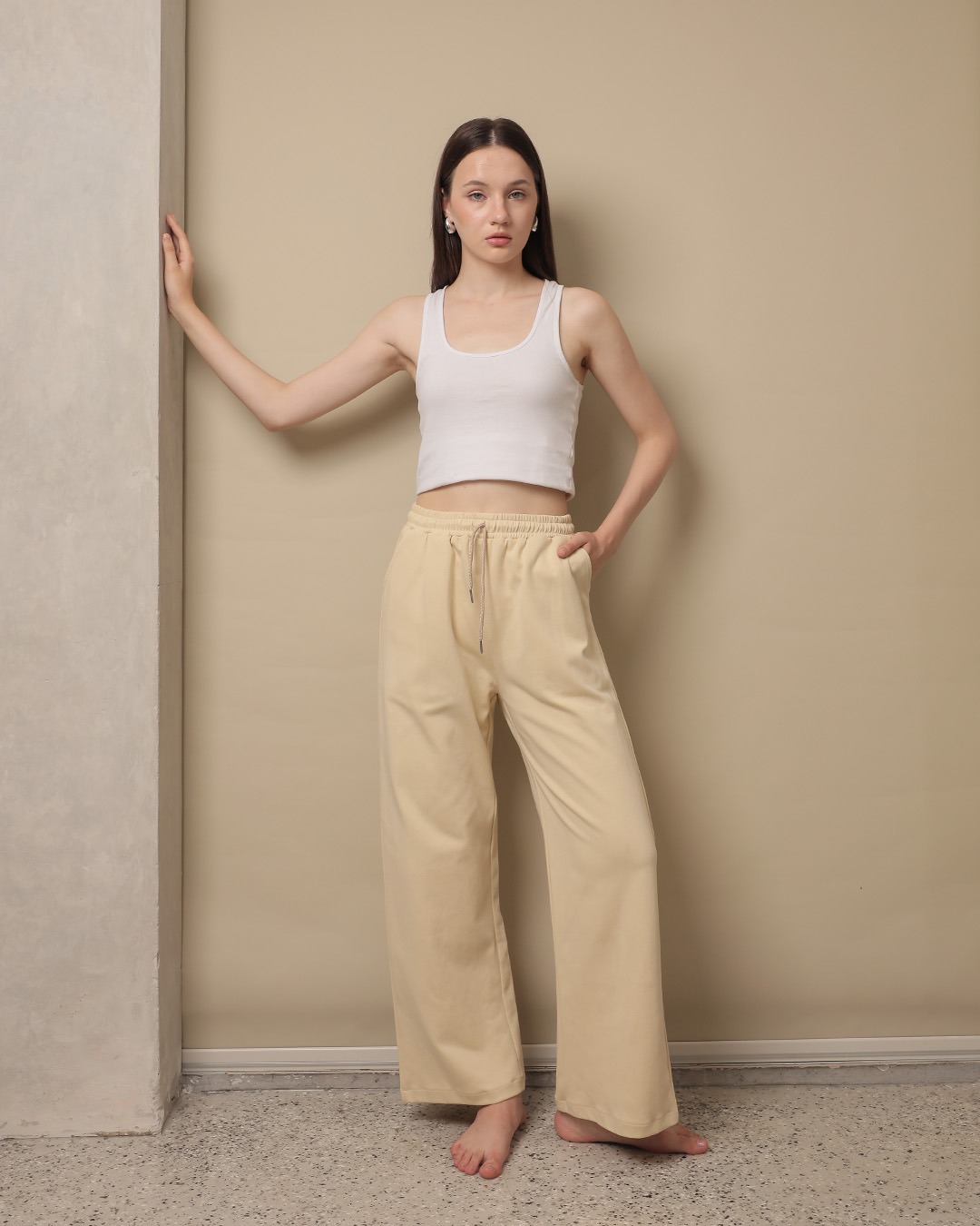 [Tutuloph] Amari Sweat Pants | Celana Panjang Wanita Kasual Karet | Casual Loose Baggy Normal Bigsize