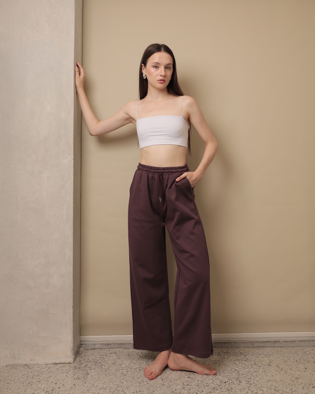[Tutuloph] Amari Sweat Pants | Celana Panjang Wanita Kasual Karet | Casual Loose Baggy Normal Bigsize