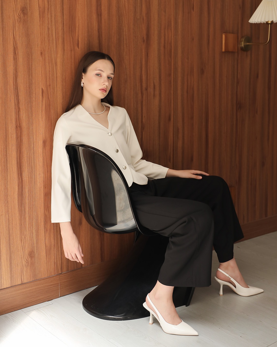 [Tutuloph] Ayla Blouse | Blouse Kantong Wanita Lengan Panjang | Outer Kancing Lengan Panjang Casual Fashion Normal Bigsize