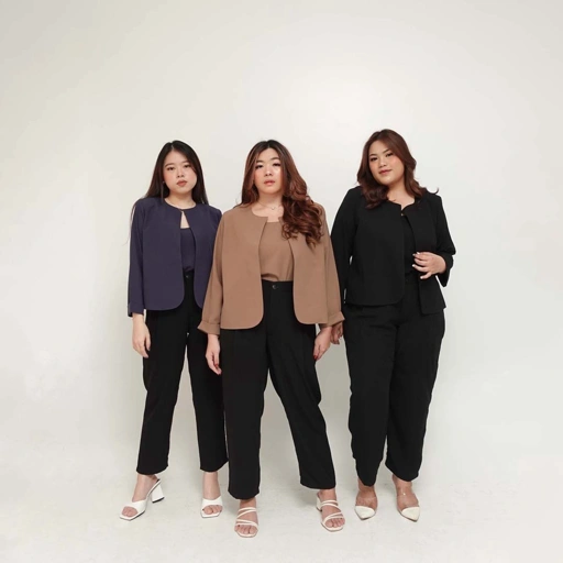 [Tutuloph] Vion Cardigan Set Tanktop | Outer Tank Top | Fashion Wanita Normal Jumbo Bigsize