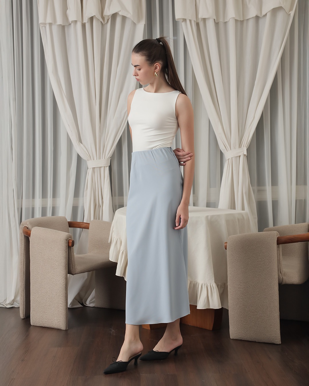 [Tutuloph] Celyn Skirt | Mermaid Skirt | Rok Wanita Pinggang Karet | Casual Fashion Normal Bigsize