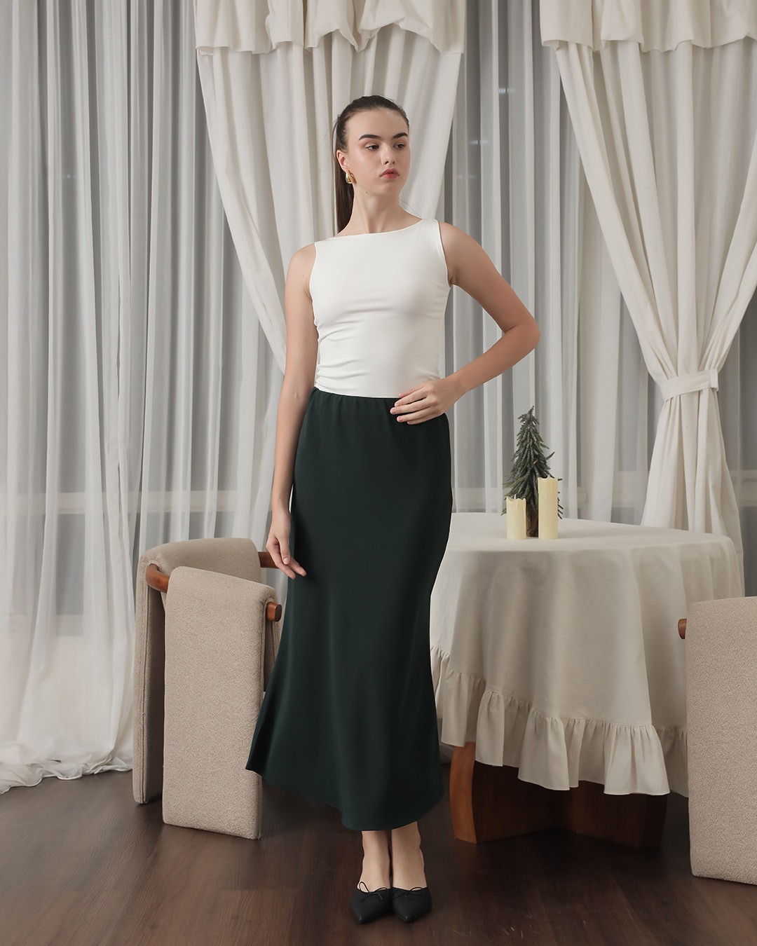 [Tutuloph] Celyn Skirt | Mermaid Skirt | Rok Wanita Pinggang Karet | Casual Fashion Normal Bigsize