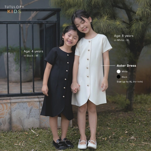 Aster Dress | Dress Anak Perempuan | Usia 1-8 Tahun | TutuKids
