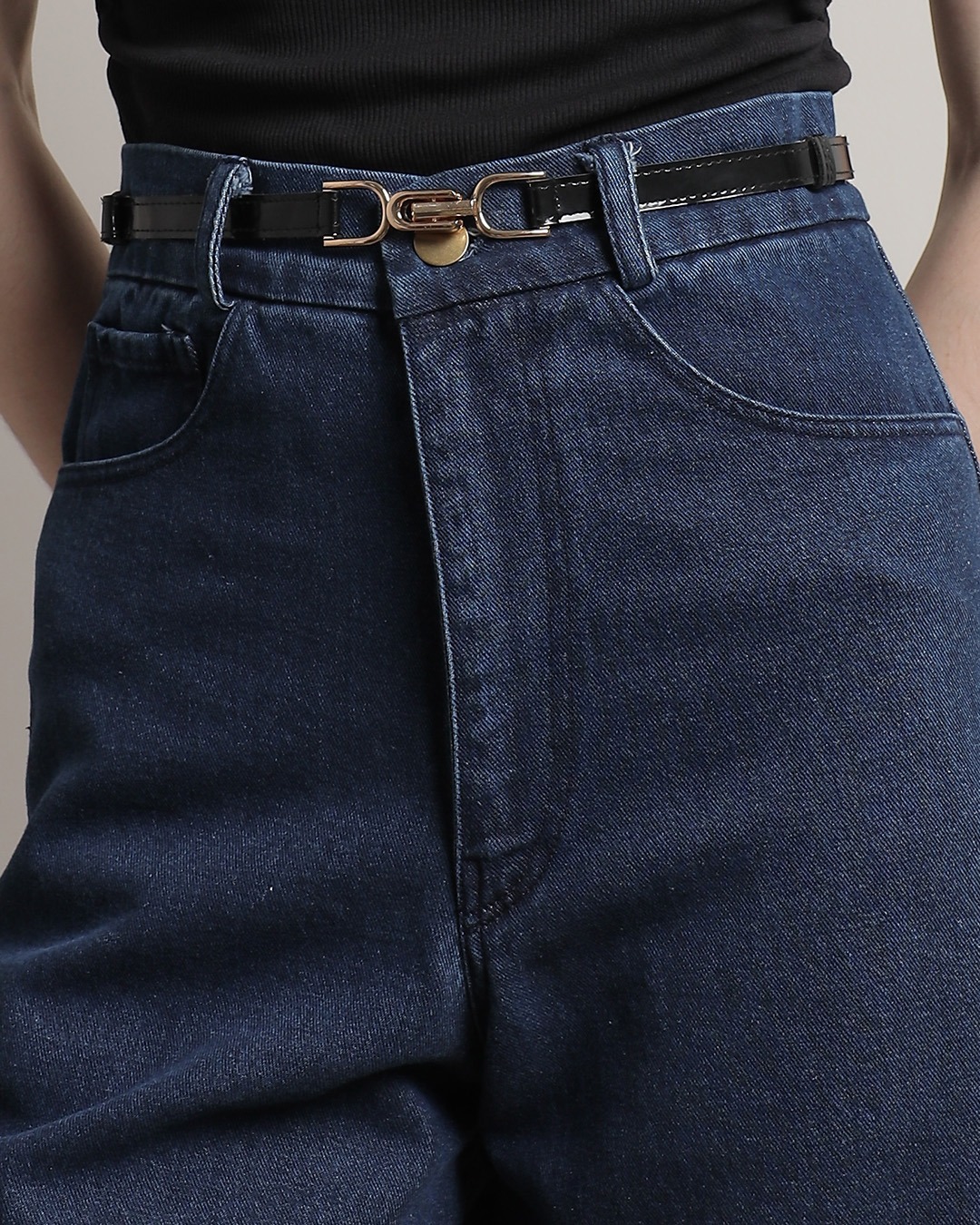 [Tutuloph] Adler Pants | Celana Pendek Wanita Denim Jeans | Short Pants Kantong Depan | Denim Navy Casual Bigsize