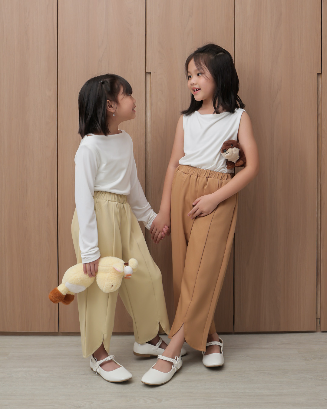 Remi Pants Kids | Celana Panjang Wide Leg Anak Perempuan | Bawahan Kulot Anak Casual Pinggang Karet | Usia 1-8 Tahun | TutuKids