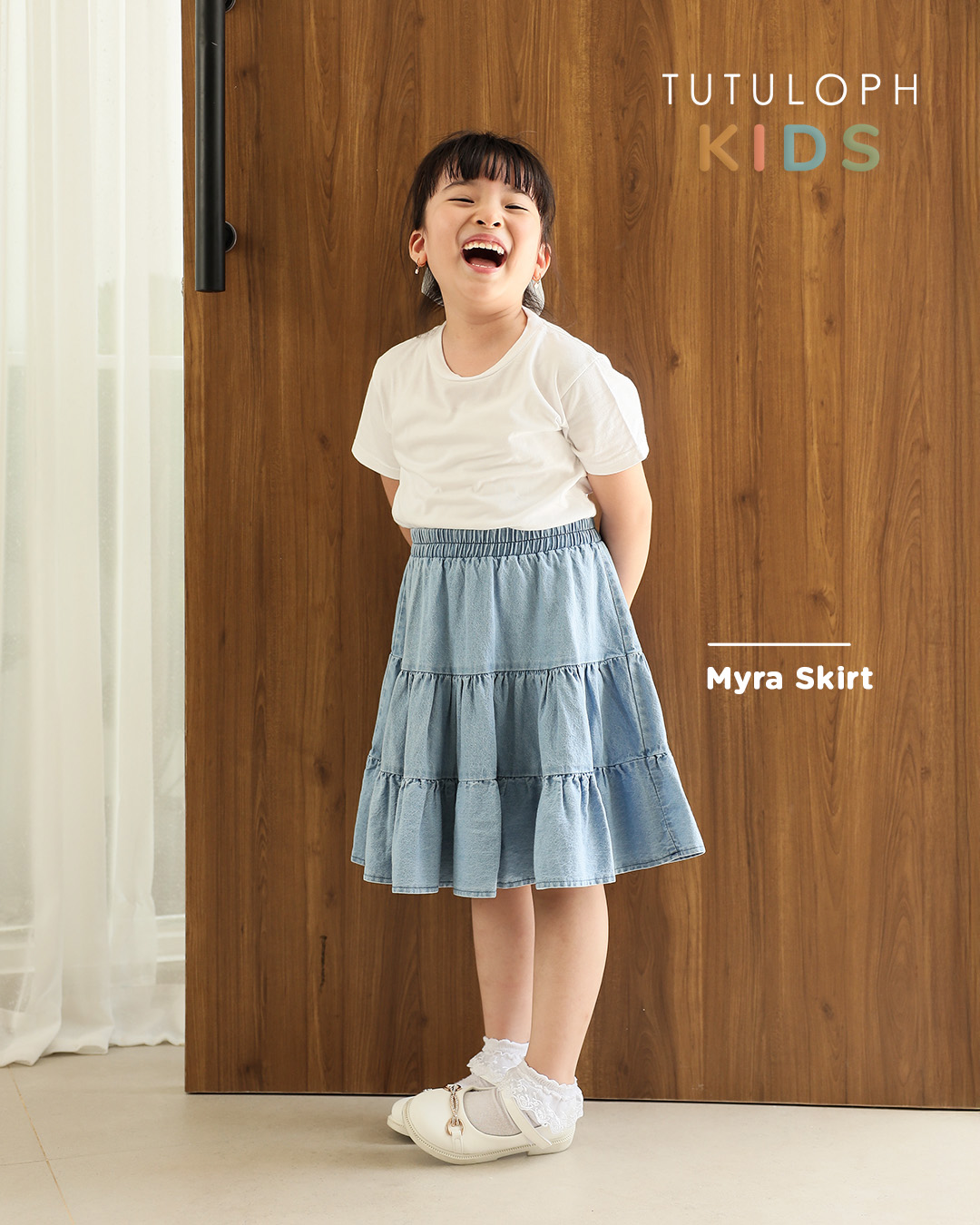Myra Skirt Kids | Rok Ruffle Anak Perempuan | Usia 1-10 Tahun | Bawahan Anak Perempuan | Fashion Anak | TutuKids