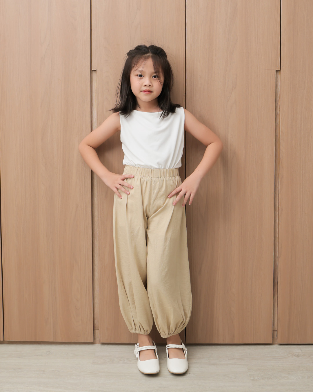 Emery Pants Kids | Celana Panjang Anak Perempuan | Bawahan Anak Casual Pinggang Karet | Usia 1-8 Tahun | TutuKids