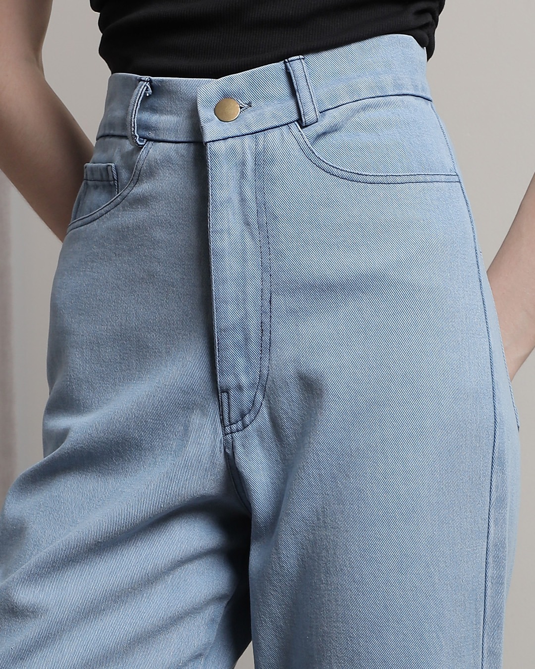 [Tutuloph] Nico Pants | Celana Jeans Bawahan Wanita Denim Jeans - Denim Collection | Celana Highwaist Cutbray Jeans Denim Pants Navy | Casual Fashion Normal Bigsize