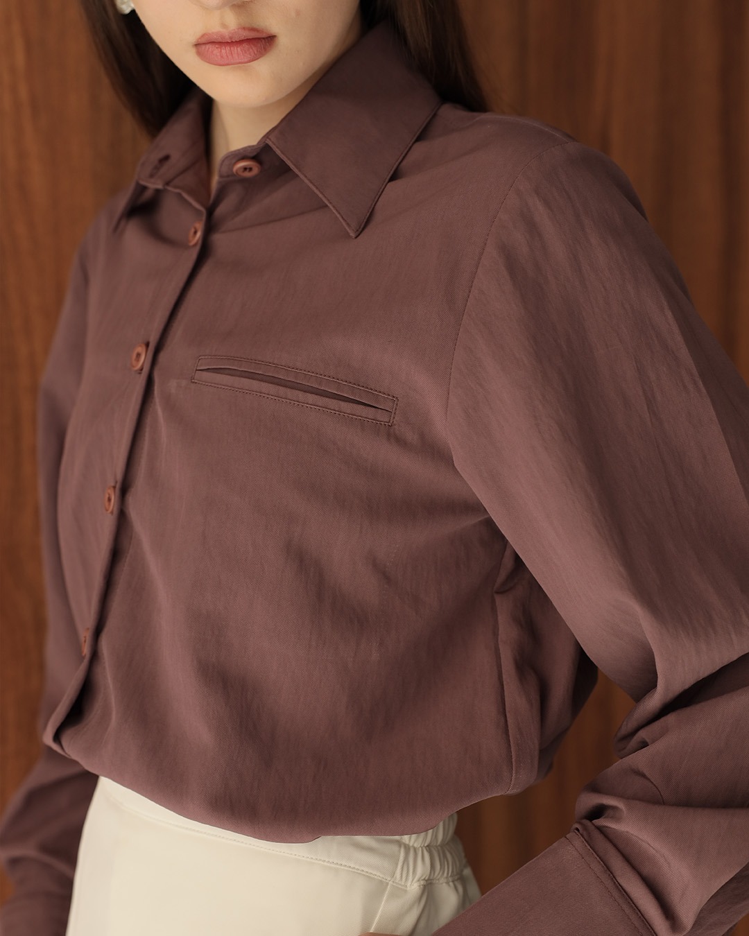 [Tutuloph] Welly Shirt | Kemeja Lengan Panjang Wanita | Atasan Kemeja Casual Fashion Normal Bigsize