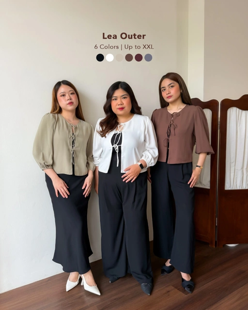 [Tutuloph] Lea Outer | Outer Basic Casual Top Pita  | Woman Top | Fashion Wanita Jumbo Normal Bigsize