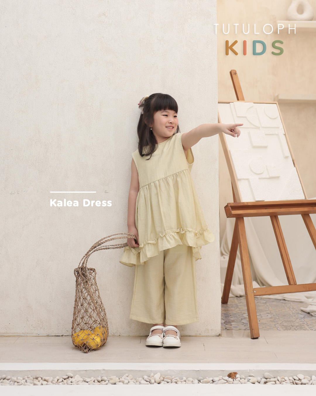 Kalea Dress Kids | Dress Anak Perempuan | Usia 1-10 Tahun | Atasan Anak Perempuan | Fashion Anak | TutuKids