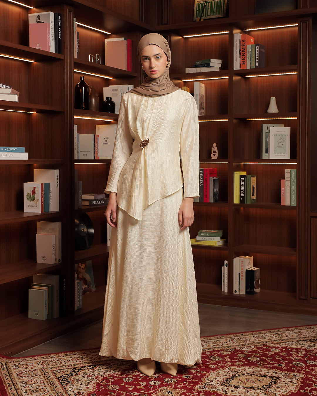 [Tutuloph] Ranya Skirt | Rok Panjang Elegan Pinggang Karet | Raya Collection | Regular Casual Big Size