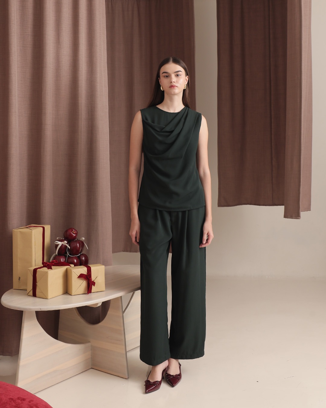 [Tutuloph] Elva Pants | Celana Panjang Kulot Wanita Kasual | Casual Fashion Normal Bigsize