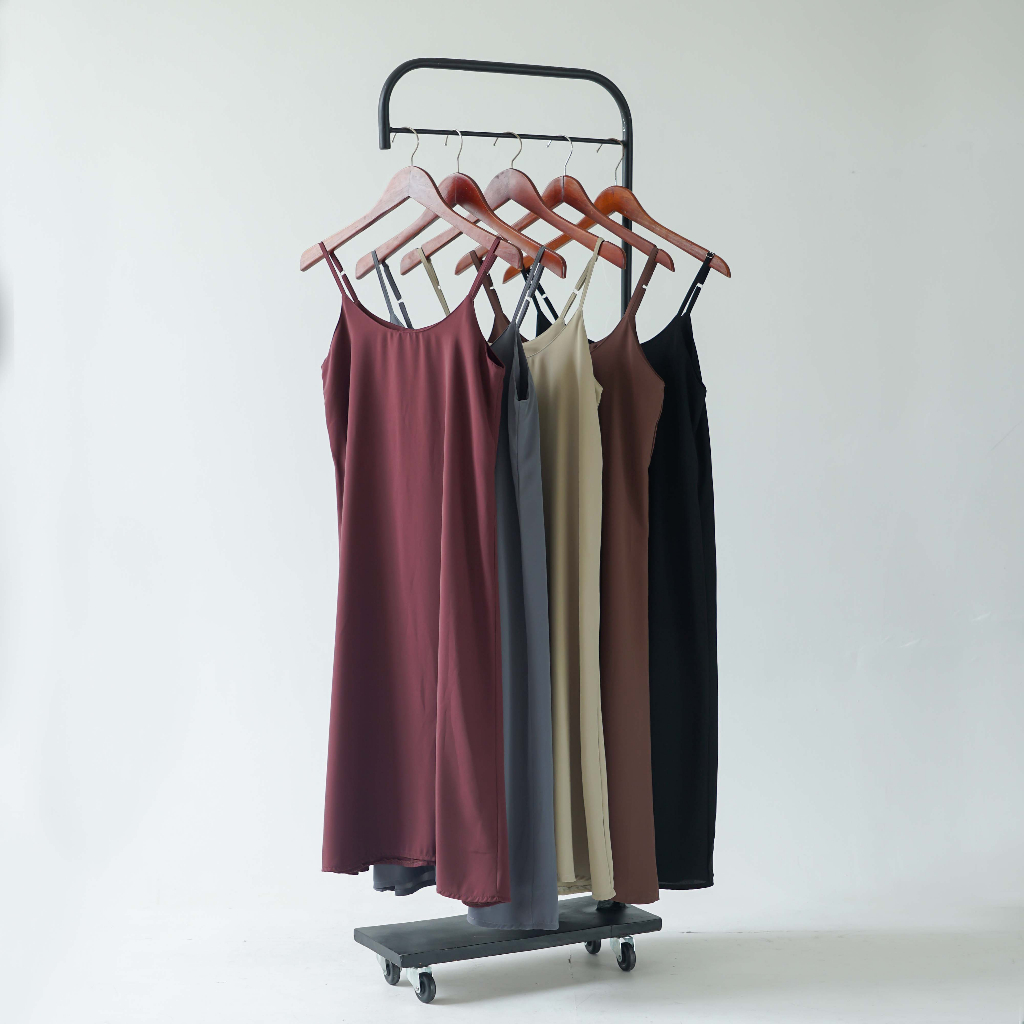[Tutuloph] Daysee Dress | Midi Dress | Sleeveless | Dress Simple Wanita Fashion Wanita Jumbo Normal Bigsize