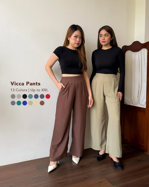 [Tutuloph] Vicca Kulot | Long Pants Celana Panjang Kulot Wanita | Casual Pants | Fashion Wanita Normal Jumbo Bigsize