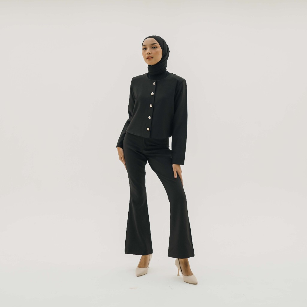 [Tutuloph] Iris Outer Top | Outer Wanita Premium Lengan Panjang | Luaran Casual Elegan – Koleksi Eksklusif Fit to Big Size
