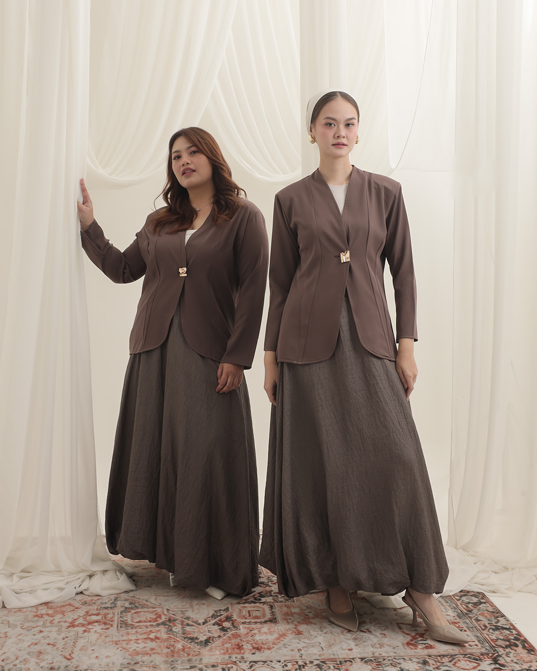 [Tutuloph] Yuno Blazer | Blazer Wanita Satu Kancing Depan | Outer Wanita Lengan Panjang Formal Casual | Allsize Bigsize