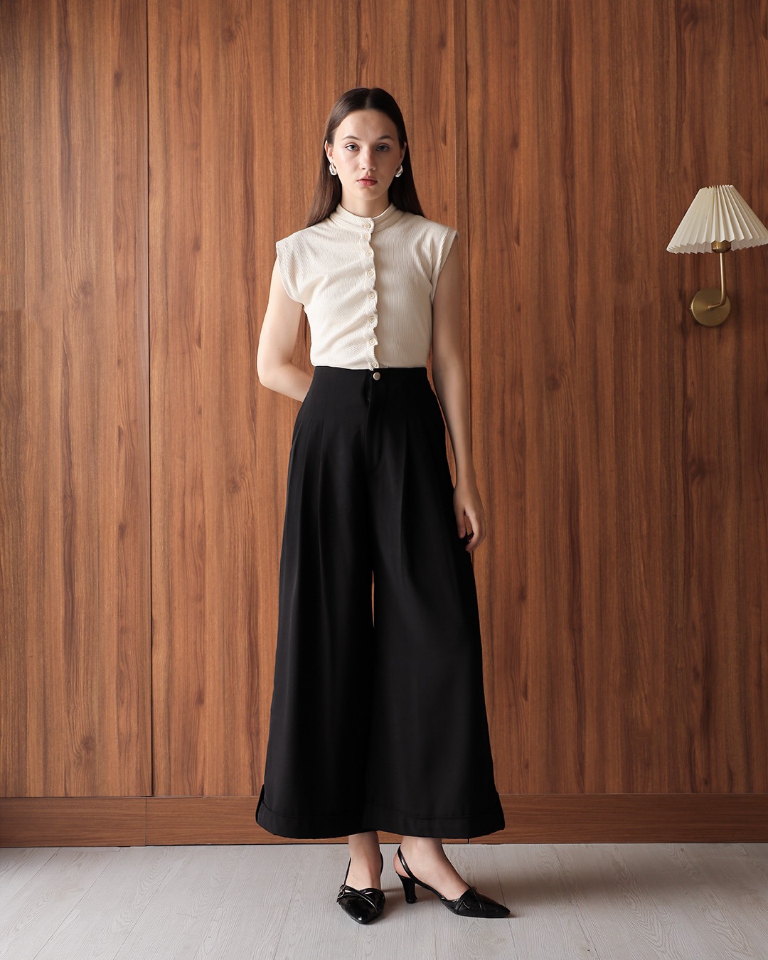 [Tutuloph] Harper Pants | Celana Panjang Kulot Kancing Wanita Kasual | Casual Fashion Normal Bigsize