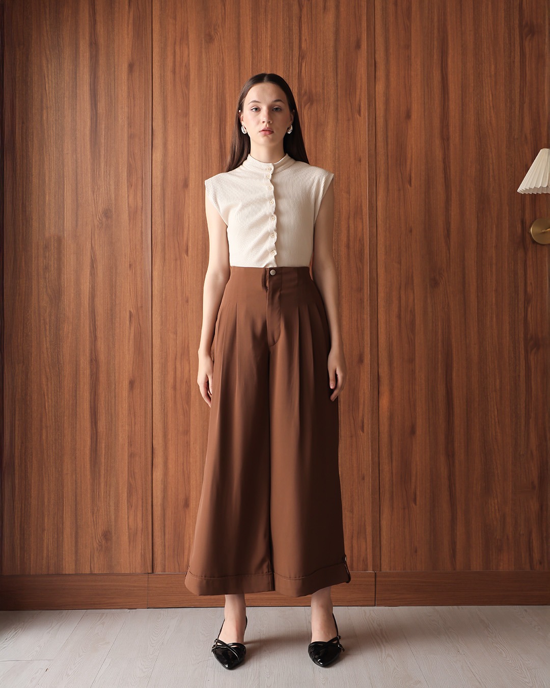 [Tutuloph] Harper Pants | Celana Panjang Kulot Kancing Wanita Kasual | Casual Fashion Normal Bigsize