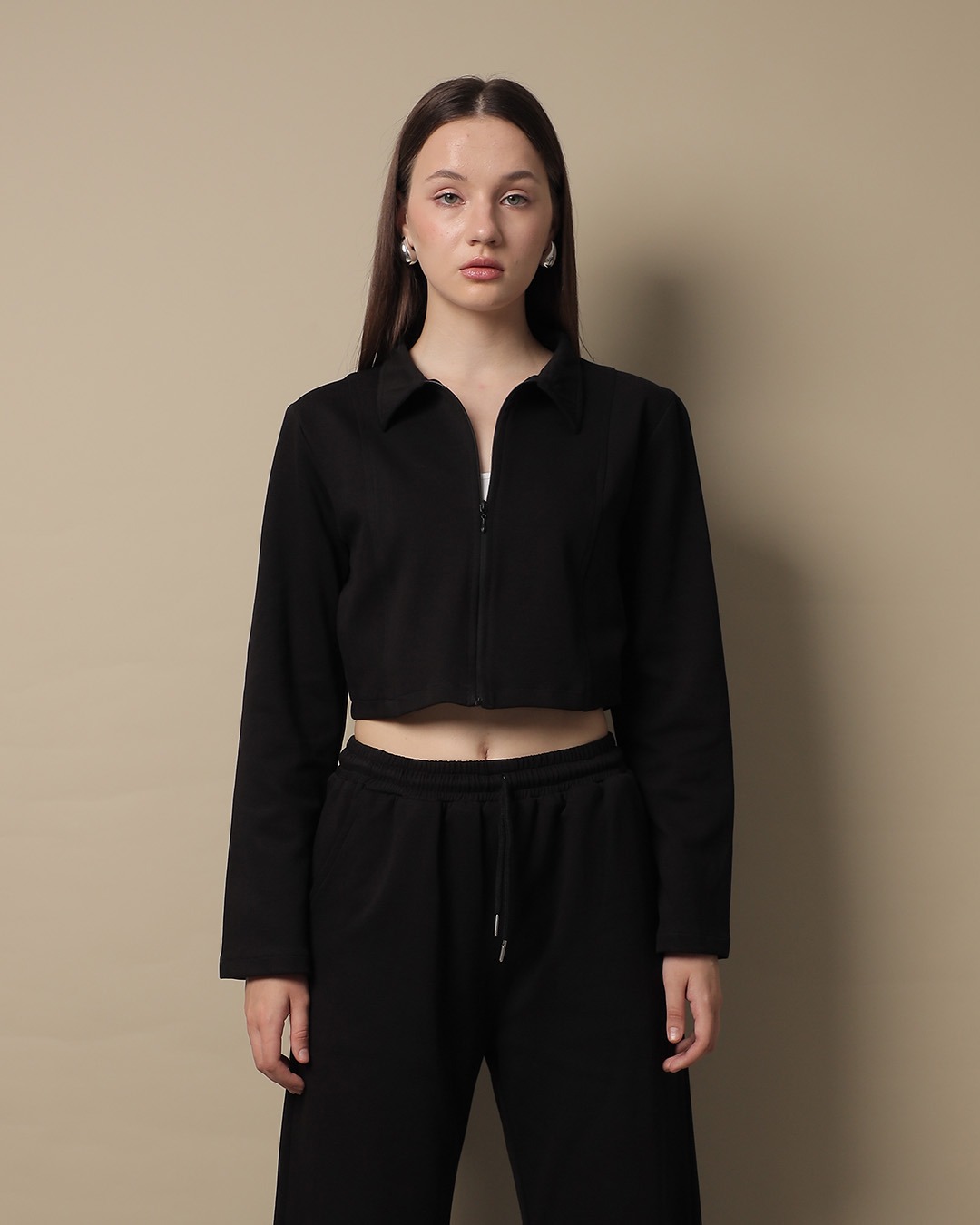 [Tutuloph] Hayly Outer Top | Top Wanita | Jaket Zipper Outer Sweater Casual Fashion Normal Bigsize