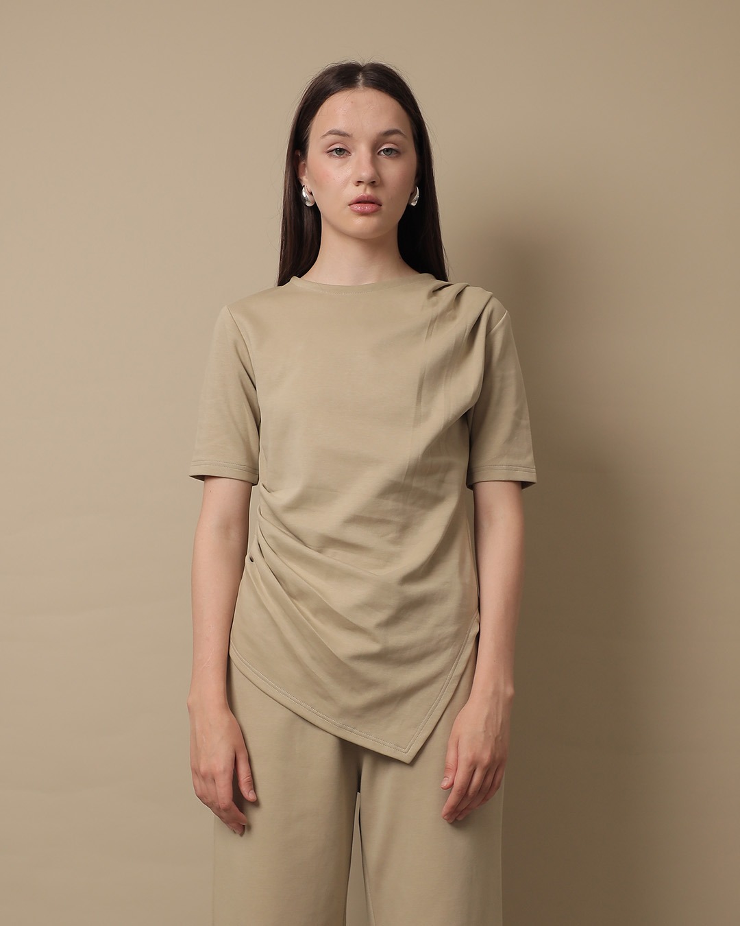 [Tutuloph] Jessy Top | Short Sleeve | Fit Blouse Wanita | Atasan Kasual Wanita Segitiga Casual Fashion Normal Bigsize