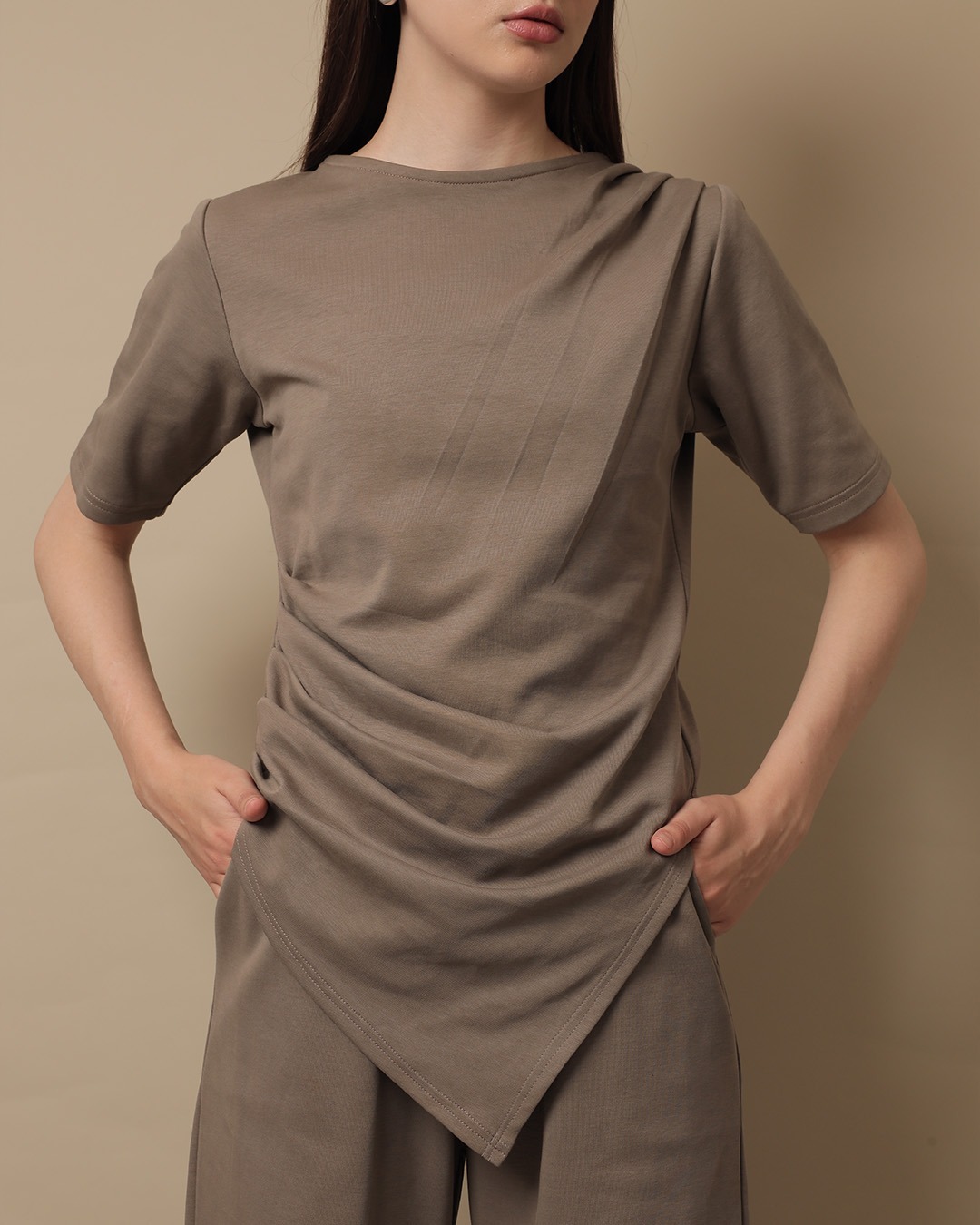 [Tutuloph] Jessy Top | Short Sleeve | Fit Blouse Wanita | Atasan Kasual Wanita Segitiga Casual Fashion Normal Bigsize